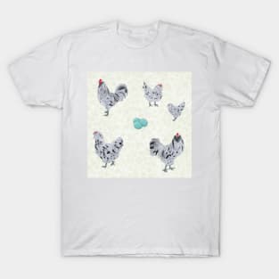 Splash Ameraucana Pattern Cream T-Shirt